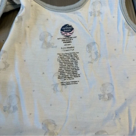 Nested Bean Zen Sack Penguin Weighted Sleep Sack size Small 0-8 Months - Picture 7 of 7